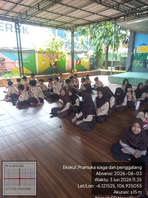 Foto absensi Pramuka siaga dan penggalang