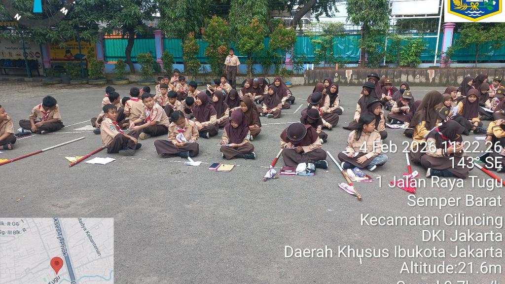 Foto ekskul Pramuka siaga dan penggalang